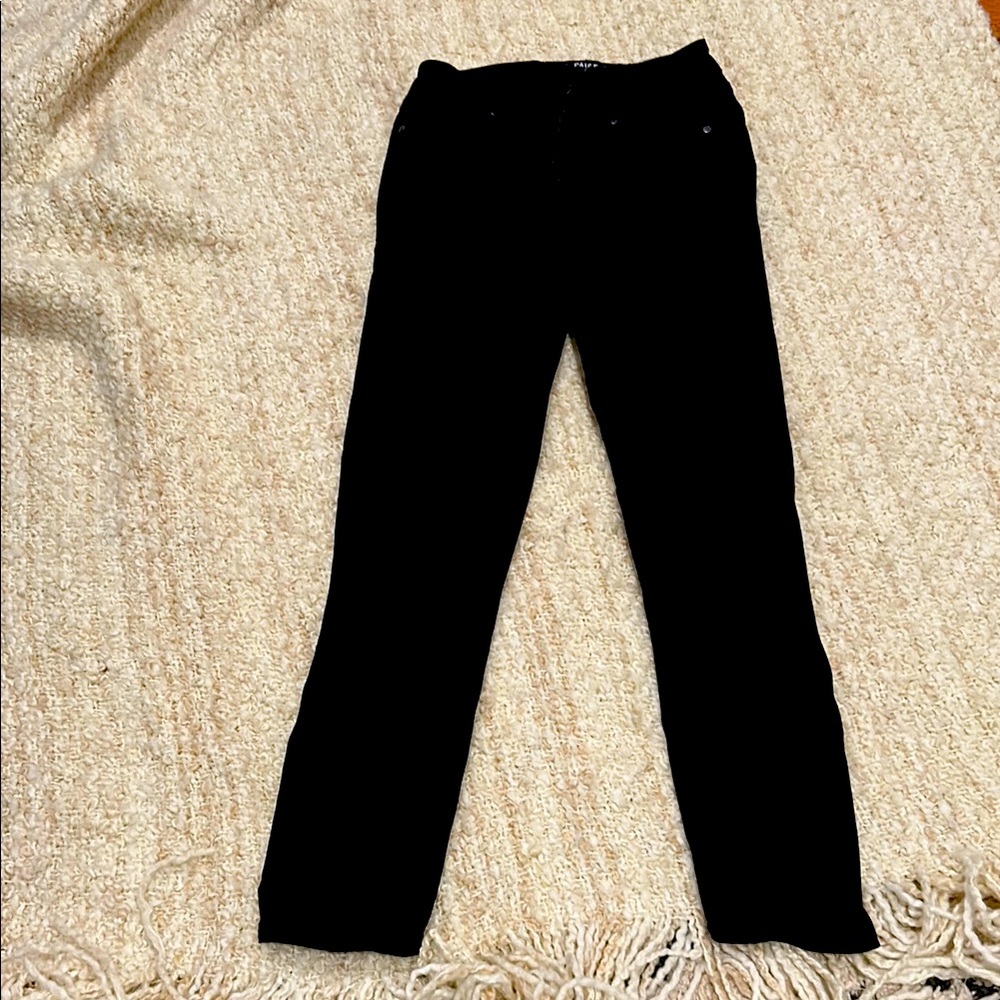 PAIGE Jet Black Trousers